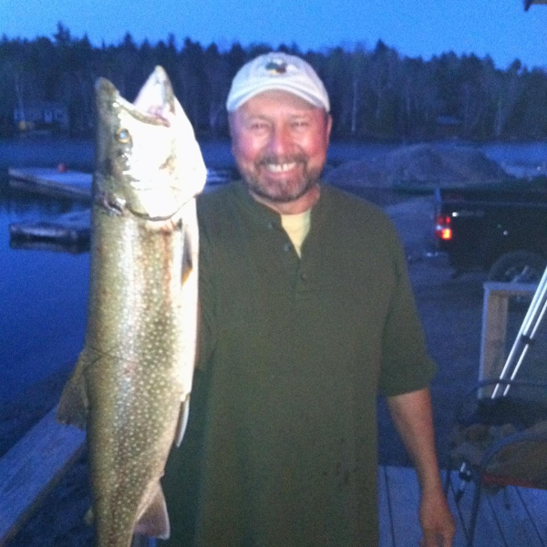 Large lake trout from East Grand Lake
